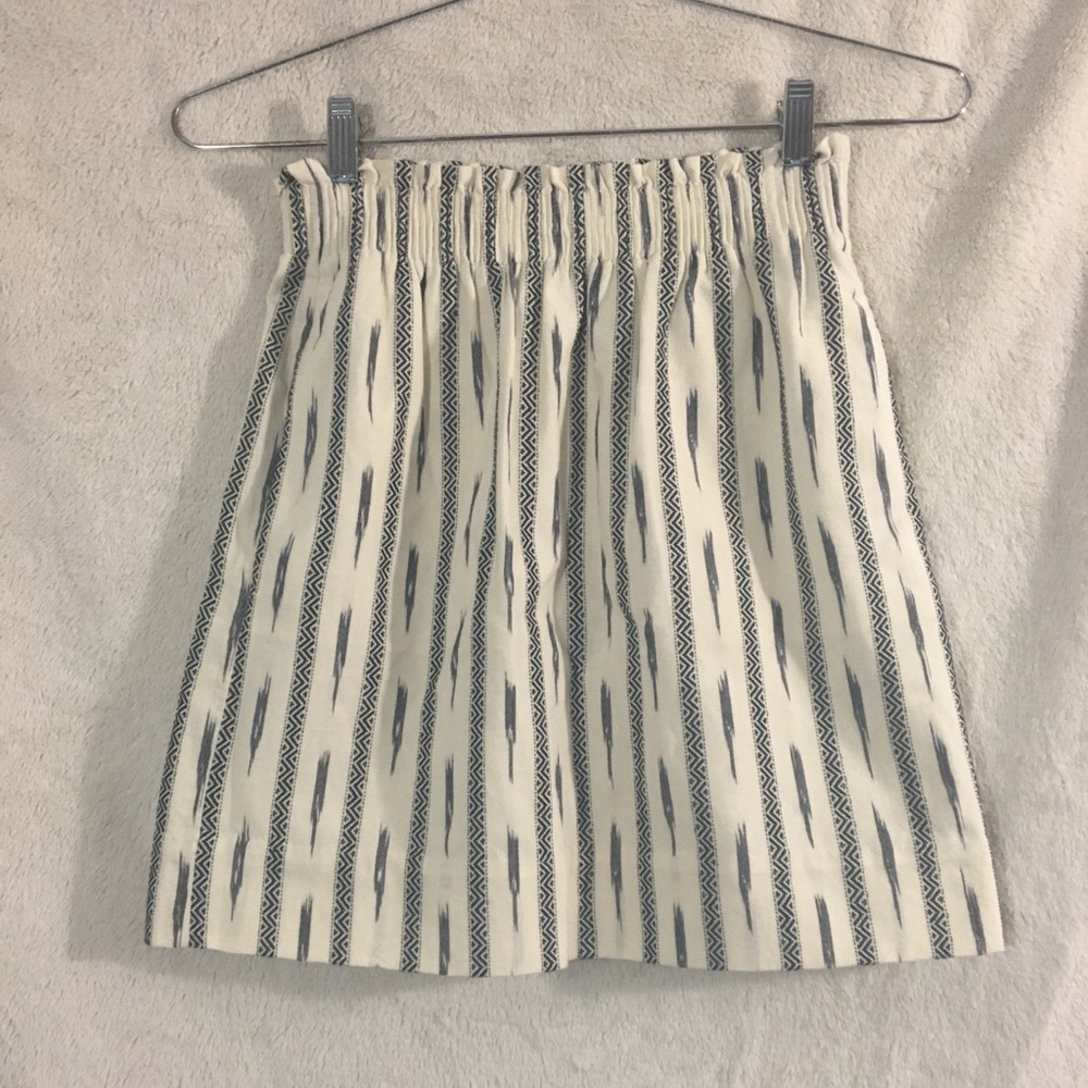 J. Crew-Skirt-Beige & Blue-Size 0